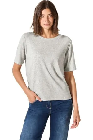 CECIL NOS Basic Rib T-Shirt M, , M