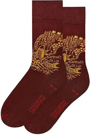 MuseARTa Skarpety z bawełny z obrazem The Gate of the Dragon artysty Embroidered Fukusa w rozmiarze 36-40, EF-GD-06-36-40, , 36-40