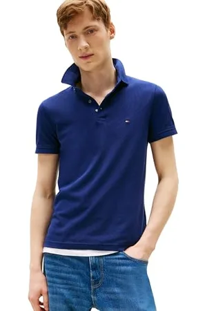 Tommy Hilfiger Męskie polo 1985 Slim MW0MW17771 S/S Polo, niebieskie (Preppy Navy), S, , S