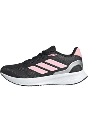 adidas Uniseks - dzieci RUNFALCON 5 SHOES JUNIOR, Core Black/Pink/Silver Metallic, 37 1/3 EU