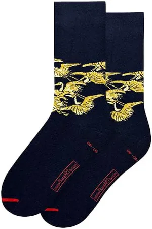 MuseARTa Skarpety bawełniane z obrazem Golden Cranes artysty Embroidered Fukusa w rozmiarze 36-40, EF-GC-06-36-40, , 36-40