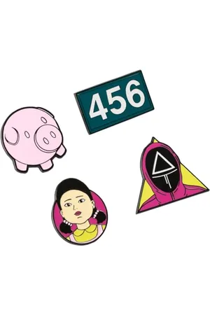 Grupo Erik Set Of 4 Pins - Merch | Enamel Pins, Cute Pin Badges | Netflix Merchandise, Accessories Gifts Under 10 Pounds