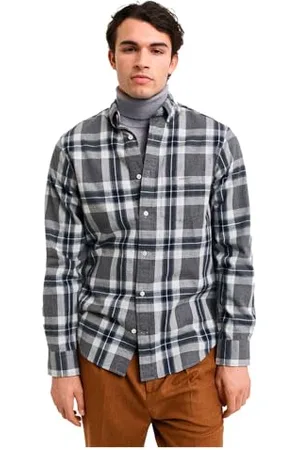 GANT REG Tartan Melange Check Shirt, , M