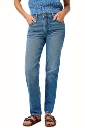 Wrangler Damskie dżinsy Sunset, prosty krój, proste nogawki, , 32W / 32L
