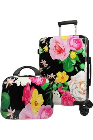 World Traveler Seasons Hardside 2-Piece Carry-On Spinner Luggage Set, Peonies, One_Size