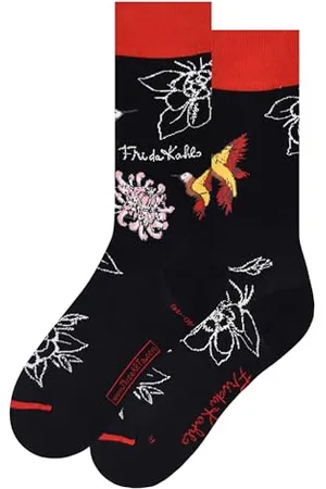 MuseARTa Skarpety z bawełny z obrazem Hummingbirds artystki Fridy Kahlo w rozmiarze 36-40, FK-HUB-06-36-40, , 36-40