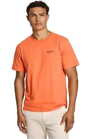 Pepe Jeans Męska koszulka Sam, koszulka, pomarańczowa, L, , L