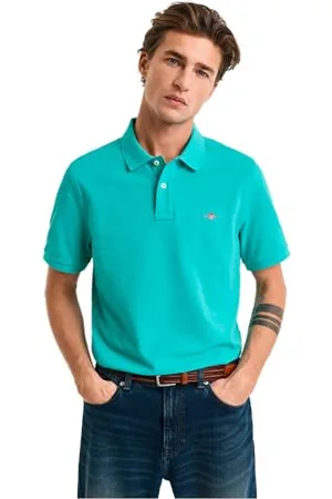 GANT Reg Shield Ss Pique Polo Koszulka polo Mężczyźni,Tropic BlueXL