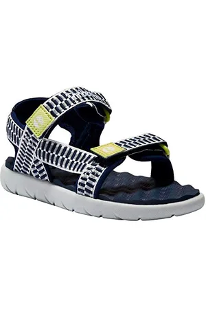 Timberland Unisex dziecięce sandały Perkins Row Webbing, niebieski - - 22 EU