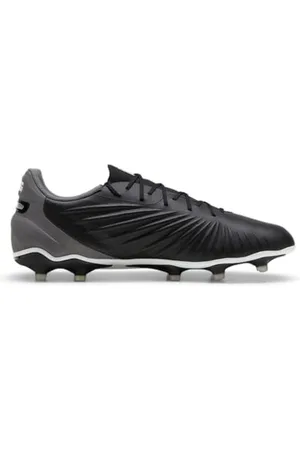 PUMA Unisex King Match Fg/Ag buty piłkarskie, Biały, niebieski, płaski, jasnoszary, 41 EU
