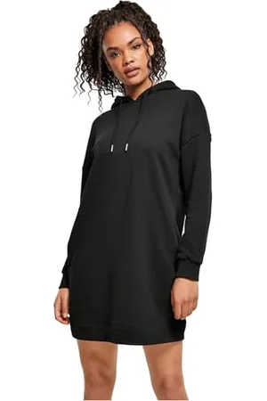 Urban classics Damska sukienka z bawełny organicznej Oversized Terry Hoody Dress, sukienka z kapturem dla kobiet, dostępna w 2 kolorach, rozmiary XS - 5XL