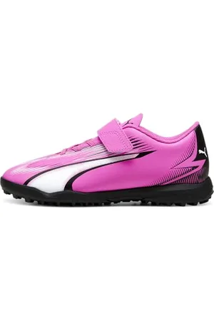 PUMA Ultra Play TT V JR Buty piłkarskie, Poison Pink White Black, 38, Trucizny różowy biały czarny, 38.5 EU