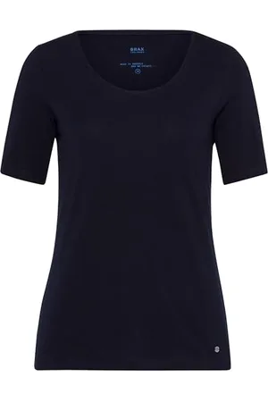 Brax Damska koszulka w stylu Cora, niebieski (Navy 22), 36