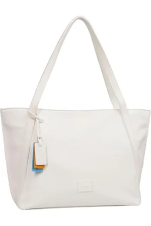 Gabor Bags Elfie damska torba na ramię Shopper z zamkiem błyskawicznym, duża, biała, , Essential