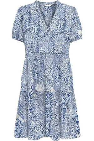 ONLY Onlnova Life Vis Thea Sleeve Dress AOP, , S