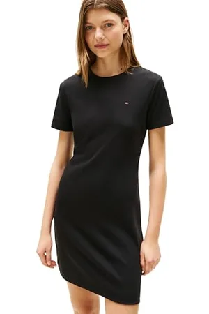 Tommy Hilfiger Damska nowa krótka bawełniana sukienka Cody Slim, , XS
