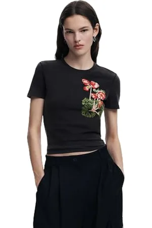 Desigual Damska koszulka Ts_Botanical_Lacroix, , XL