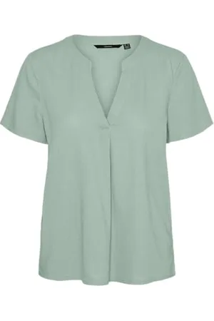 VERO MODA VMMYMILO SS V-Neck Top WVN GA NOOS, , S