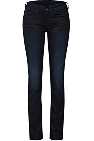 G-Star RAW damskie dżinsy Midge Mid Waist Straight, Niebieski (Dk Aged D09103-5245-89), 25W / 32L