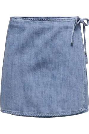 ONLY Onlnoelle Wrap Skirt DNM Yor Noos, , XS