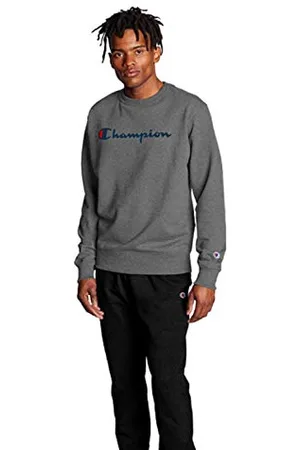 Champion Bluza męska, powerblend, polarowa, z okrągłym dekoltem, o średniej wadze, regularna, duża lub dla wysokich osób, XL