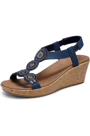 Skechers Damskie sandały Beverlee Date Glam Wedge, , 38 EU