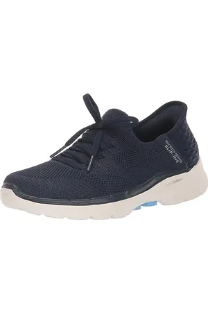 Skechers Damskie sneakersy Go Walk 6 Slip-Ins – Lovely Day Sneaker, granatowe/niebieskie, 40 EU, , 40 EU