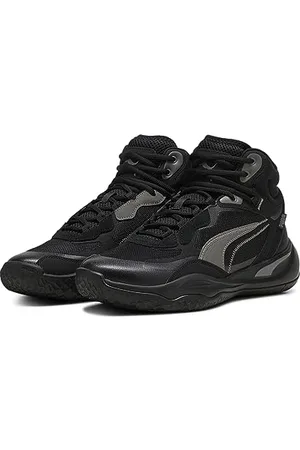 PUMA Męskie buty do koszykówki Playmaker Pro Mid, Czarny, 38.5 EU