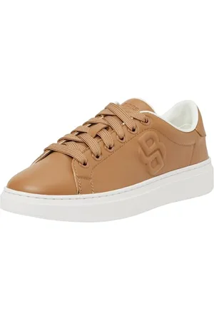 HUGO BOSS Damskie trampki Kieran_Tenn_hfltBB, M Beżowe, 3 UK, , 36 EU