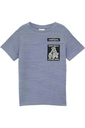QS by s.Oliver T-shirt z dzianiny z naszywkami, , 140