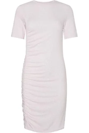 Pieces® Pcelly Ss Ruching Dress Pwp JRS, , XL