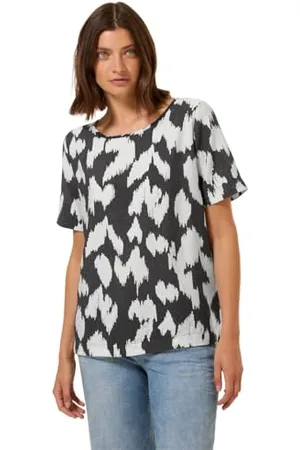CECIL Nadruk Blouse Volcanic Grey M, , M