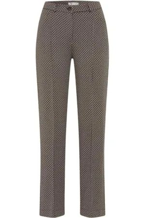 Brax Raphalea by Brax Lorellastraight Magic Waist, pik żakardowy dżersej, super slim, , 29W / 32L