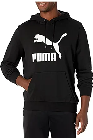 PUMA Męska klasyczna bluza z kapturem z logo francuskiego frotté