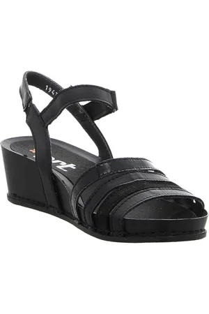 Art 1943 I Imagine, Damskie sandały na koturnie, Total Black, 40 EU, , 40 EU