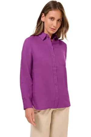 CECIL Linen_ Solid Shirt Blouse XXL, , XXL