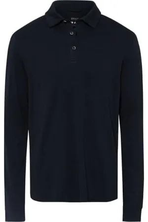 Brax Męska koszulka polo w stylu Pirlo Cotton Liquid Interlock z wysokiej jakości dżerseju, , XL