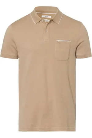 Brax Męska koszulka polo Paddy PIQUÉ w sportowym stylu dwukolorowym, sezamowa, XXL, , XXL
