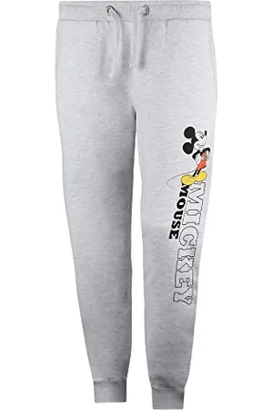 Disney Damskie spodnie dresowe z Myszką Miki Hello, jasnoszare, XL