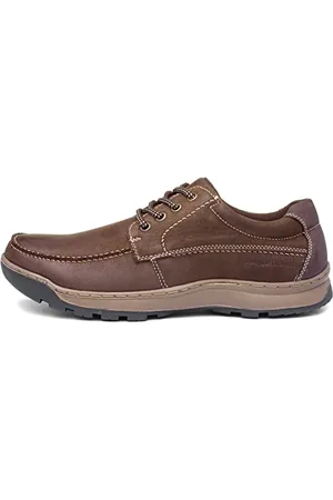 Hush Puppies Tucker Męskie brązowe skórzane buty, , 43.5 EU