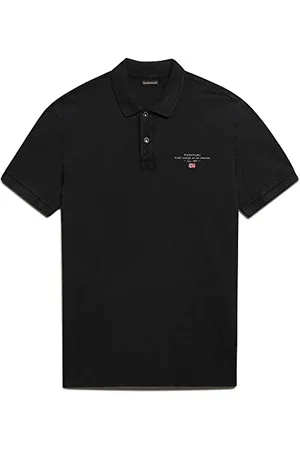 Napapijri Męska koszulka polo Elbas Ss 4, czarna 041, XXL
