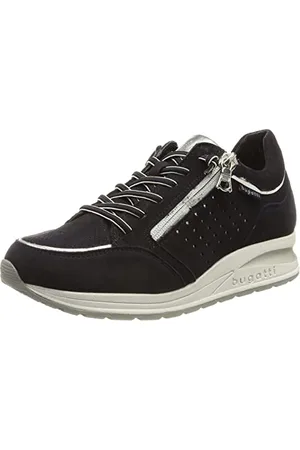 Bugatti Damskie buty Venice Sneaker, ciemnoniebieskie/srebrne, 39 EU