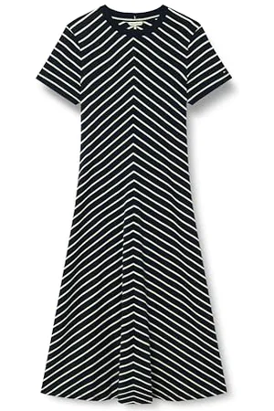 Tommy Hilfiger Damska nowoczesna sukienka MIDI F&F WW0WW44547, niebieska, M, , M