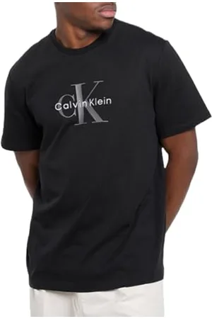 Calvin Klein Jeans Męska koszulka SS Hero Monologo 20s LV04RB862G Graphic Tees, czarna (czarna), S, , S
