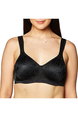 Playtex Damski biustonosz z pełną osłoną, czarny/czarny, 80C