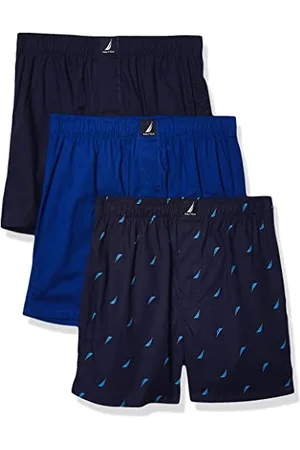 Nautica Bokserki męskie, bawełniane, 3-pak, wielobarwny, XL