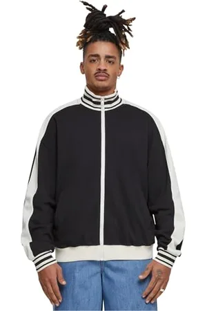Urban classics Męska kurtka retro Track Jacket czarna L, , L