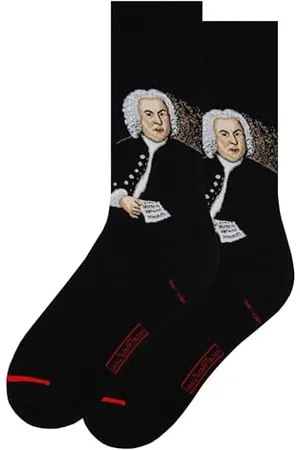 MuseARTa Skarpety z bawełny z obrazem Johann Sebastian Bach artysty Gottlob Hausmann w rozmiarze 36-40, GH-JB-14-36-40, , 36-40