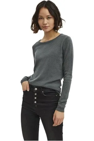 VERO MODA Damski sweter VMCARE Structure LS O-Neck BLOU GA NOOS sweter, , M