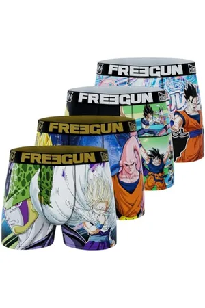 Freegun Bokserki dziecięce Dragon Ball Z, bokserki chłopięce Goku, Vegeta i Buu (zestaw 3 szt.), , 14-16 ans